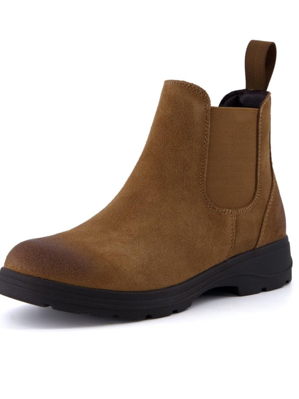 Britain Genuine Suede Chelsea Ankle Boots for Women
